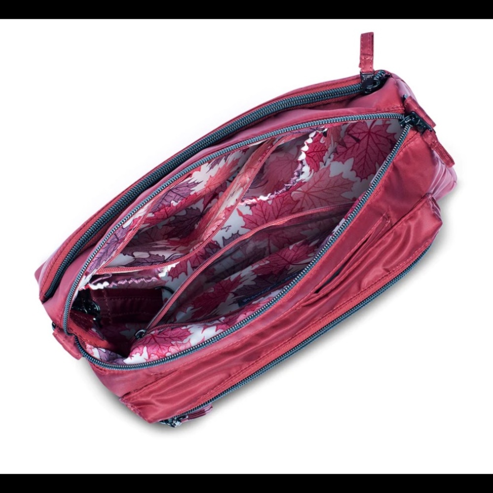 LUG Stretch Crossbody Bag - Rosewood Red - used once